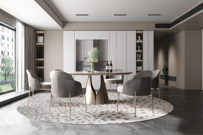 现代餐厅3D模型下载